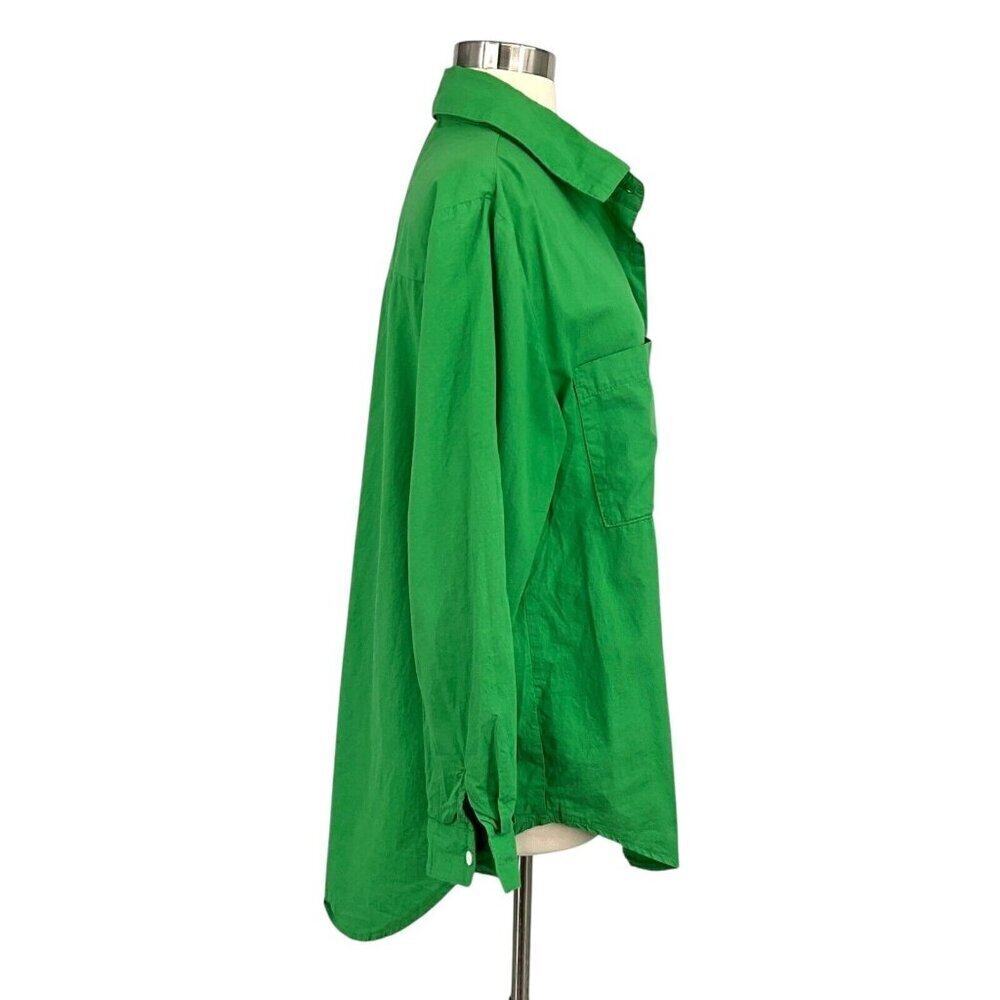 Revolve SNDYS Bello Button Down Shirt Green Size 2 XS Button Up Collared - Picture 6 of 9